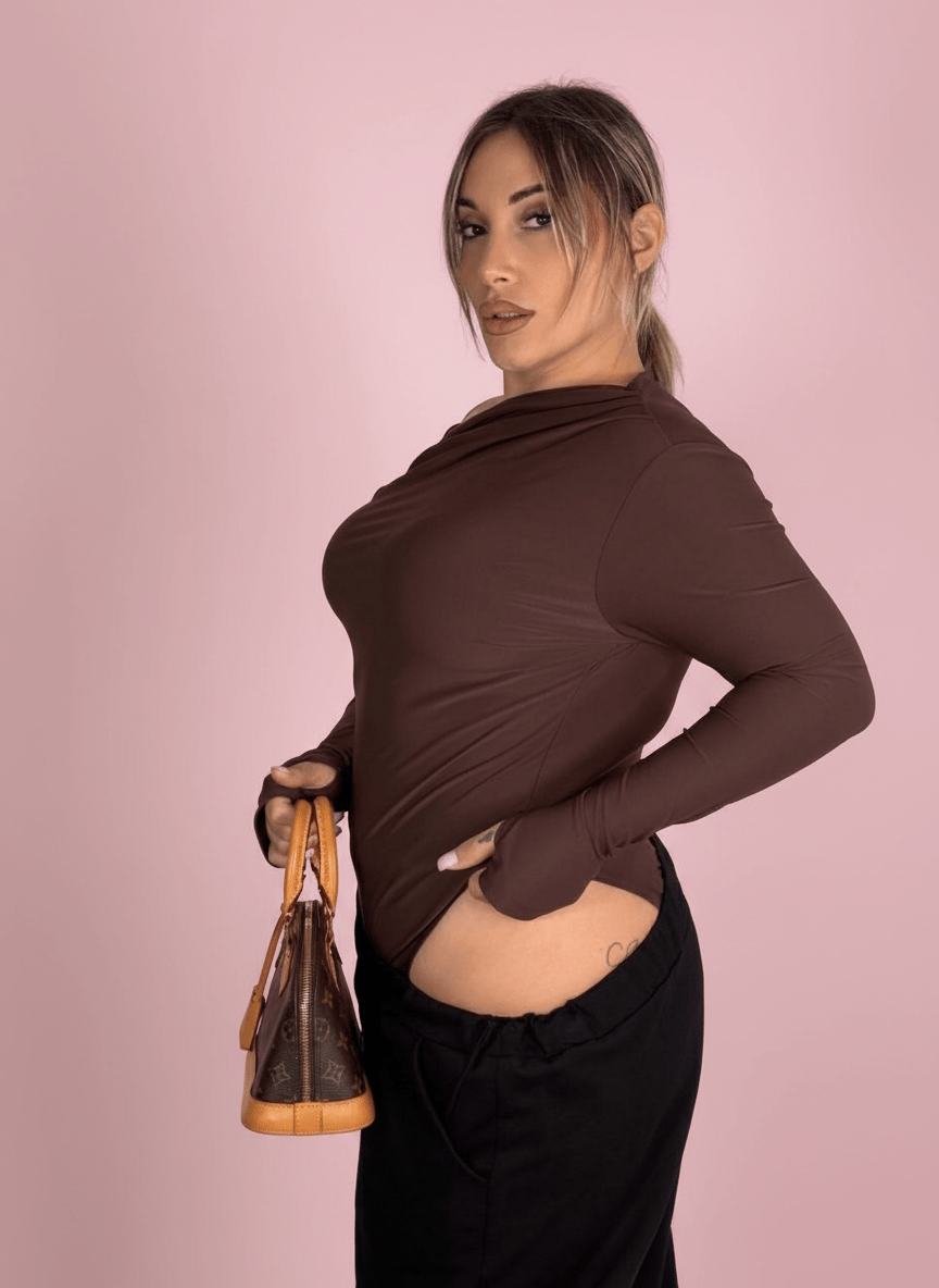 Body Kylie Curvy Marrone - Abbigliamento Jessica