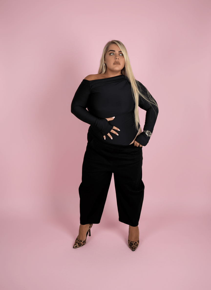 Body Kylie Curvy Nero - Abbigliamento Jessica