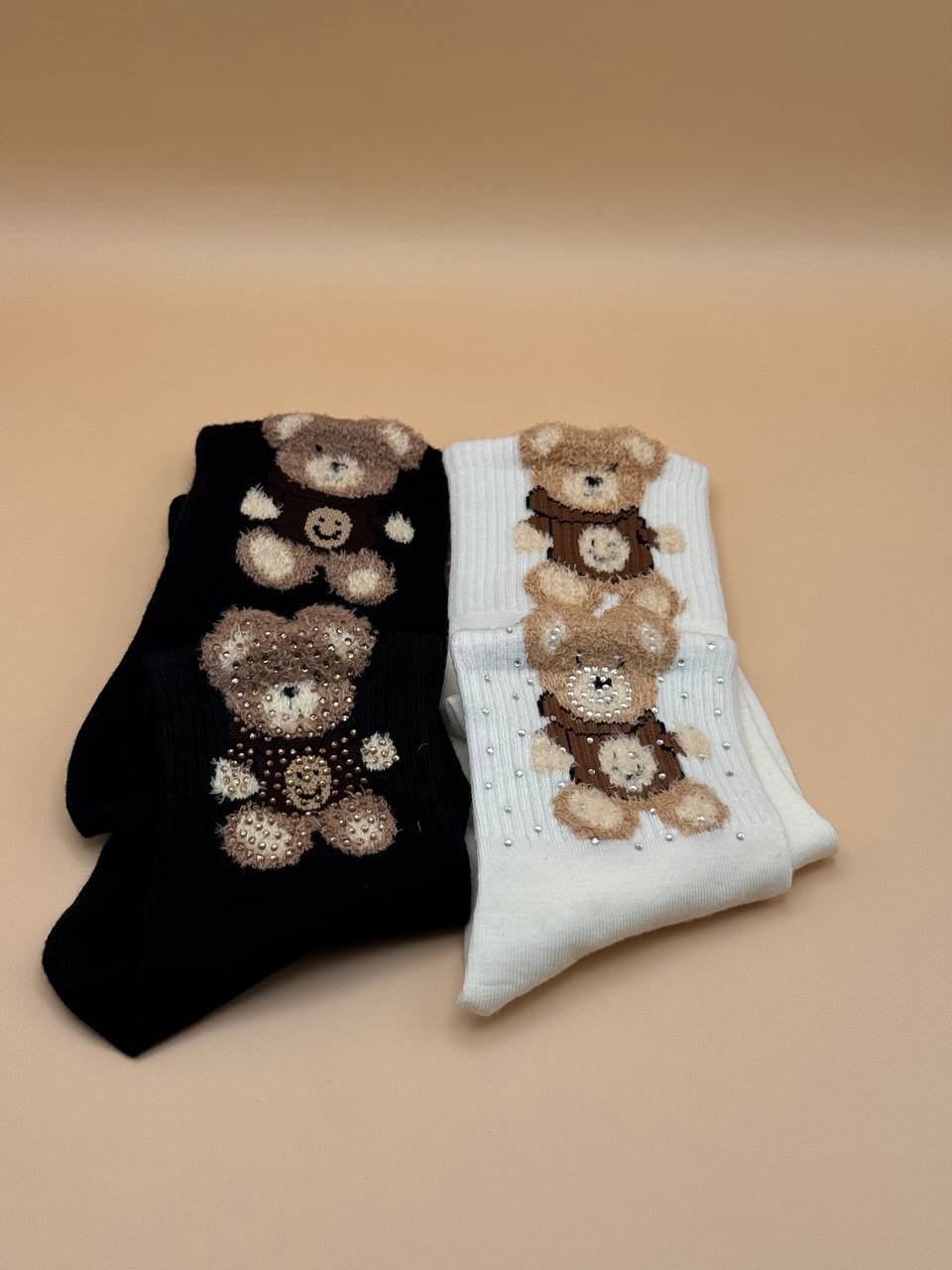 Calzini Orsetto Ricamato - Abbigliamento Jessica