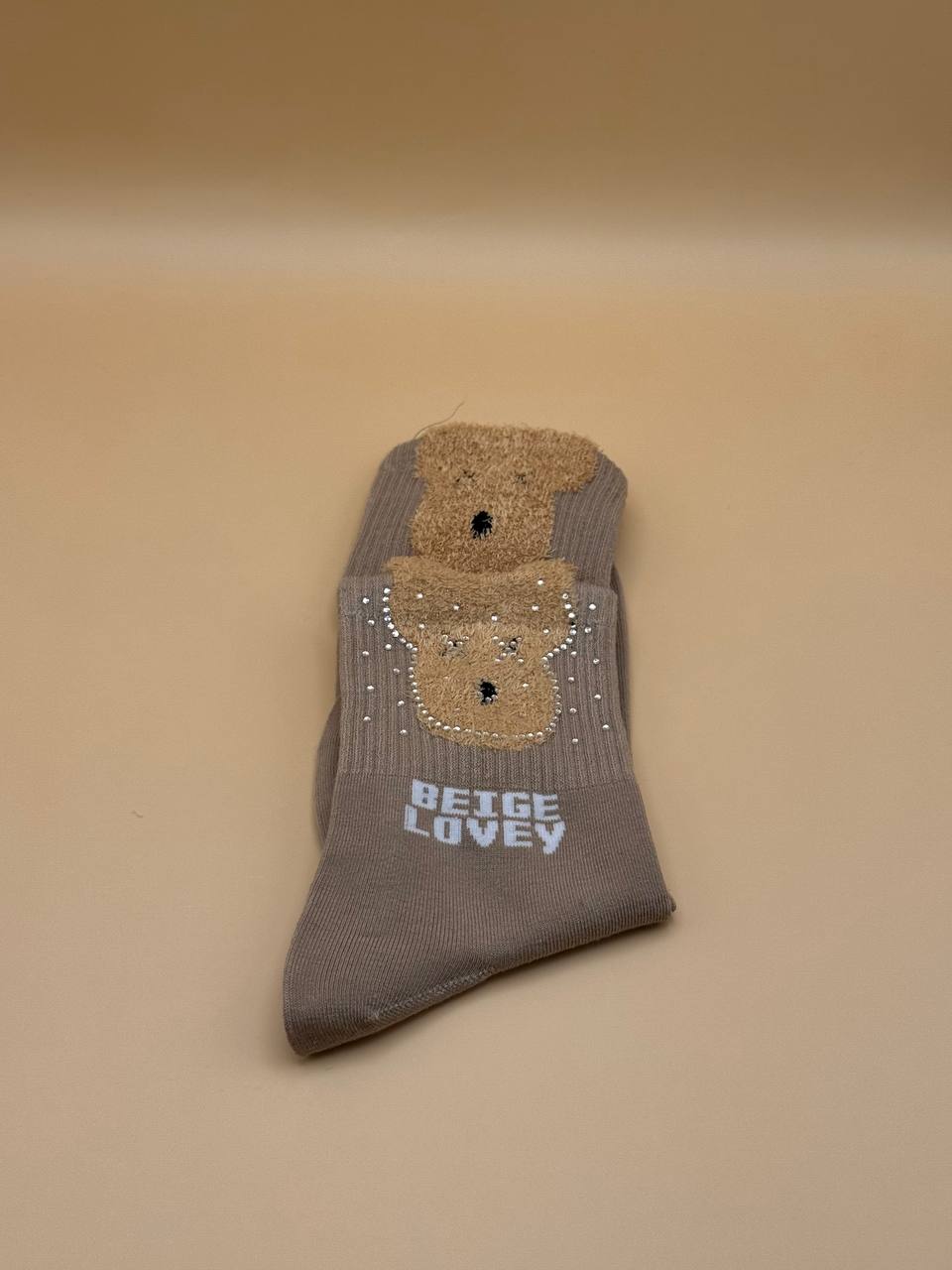 Calzini Teddy Beige Lovey - Abbigliamento Jessica