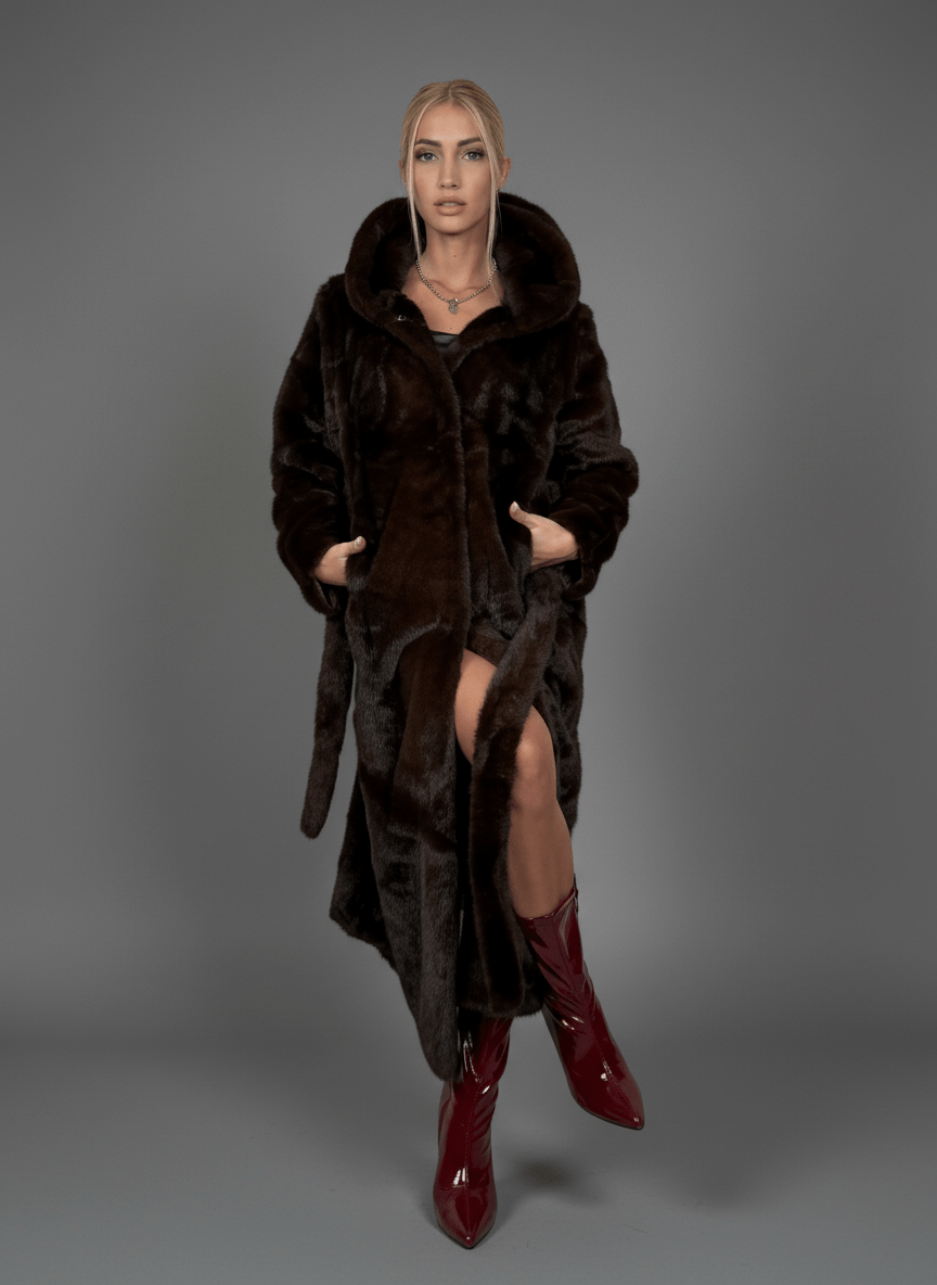 Cappotto Eco - Fur Élégance Brown - Abbigliamento Jessica