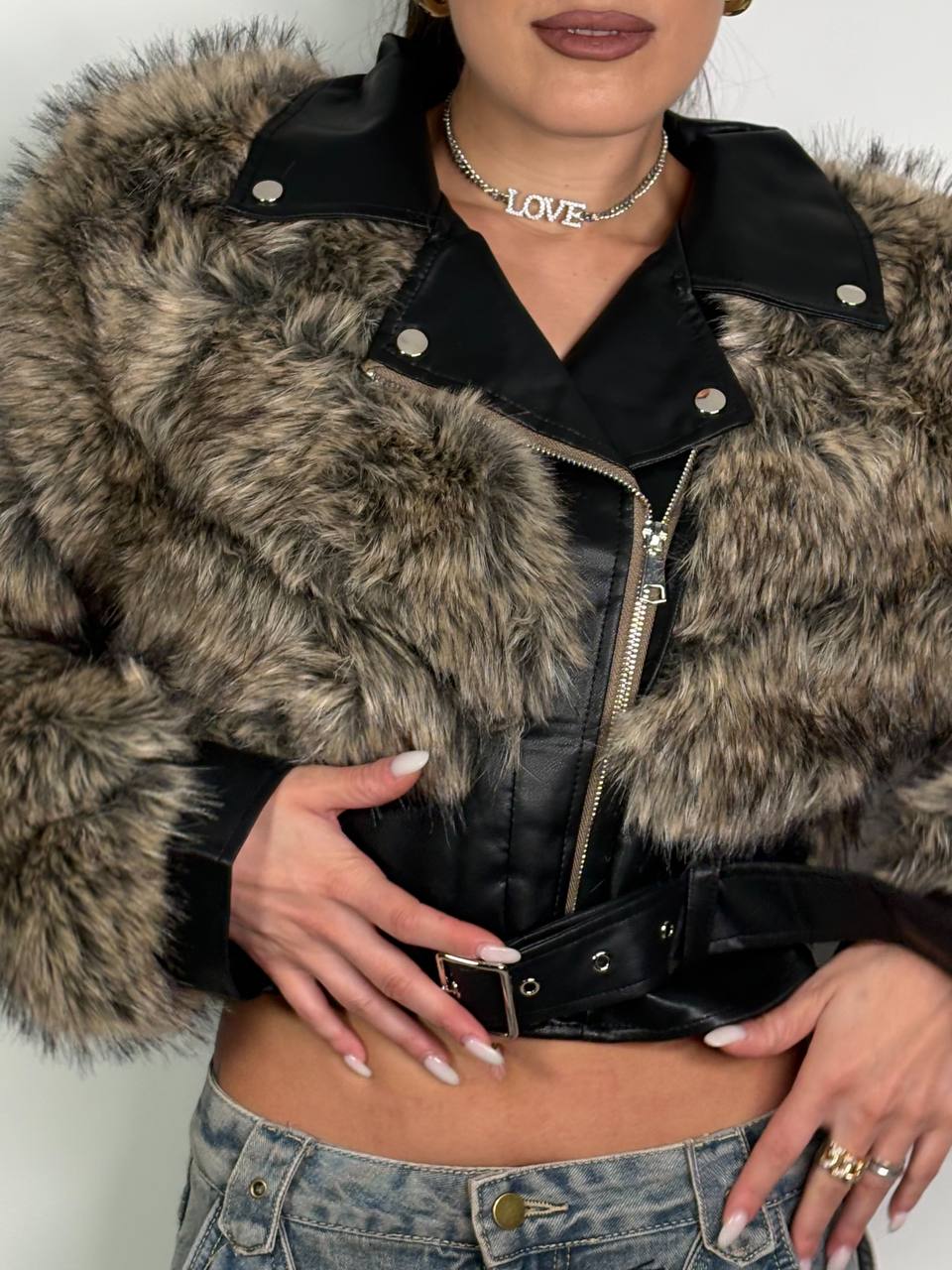 Chiodo Eco - Fur Royale Apricot - Abbigliamento Jessica