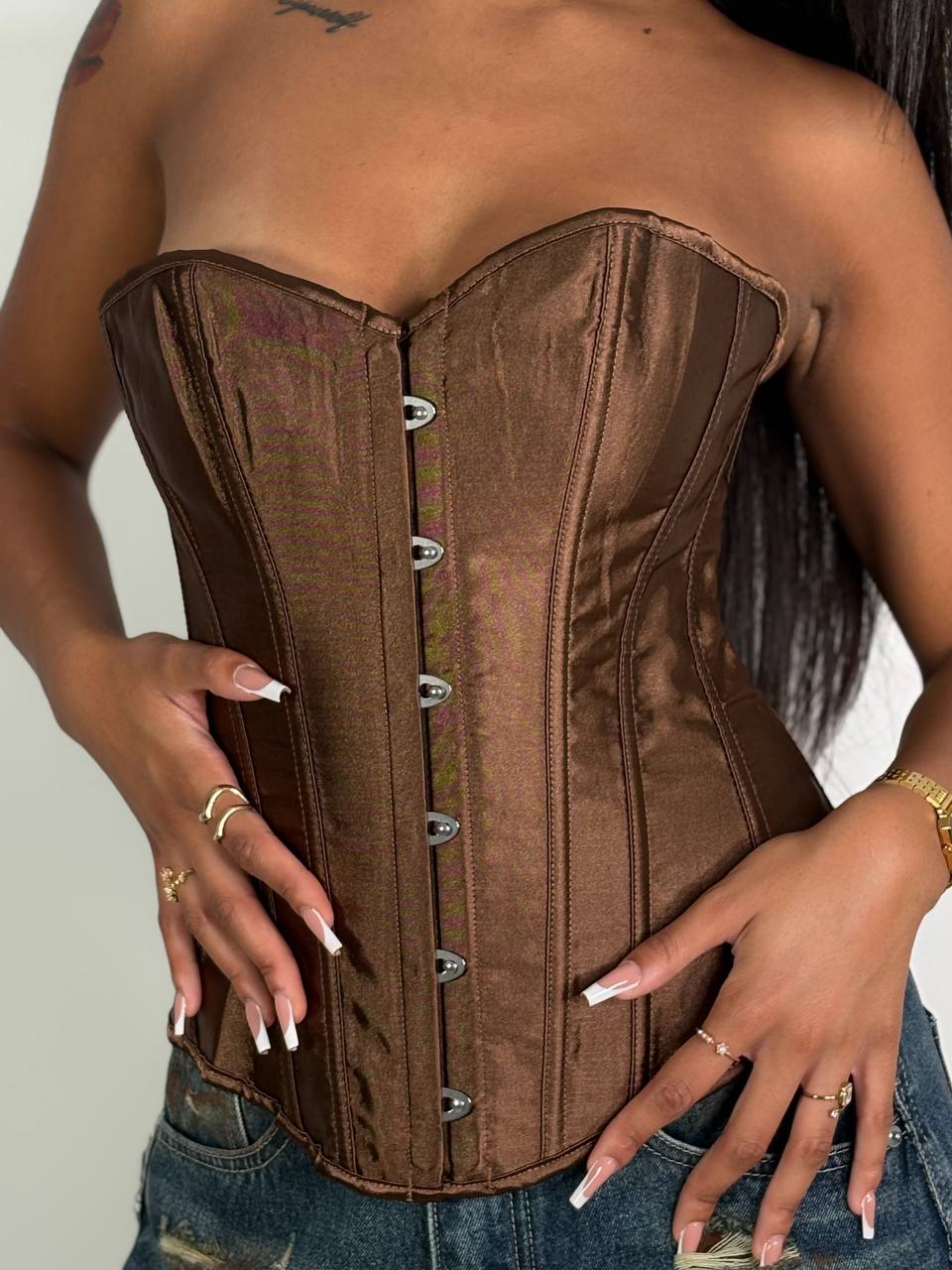 Corpetto Satin Bronze - Abbigliamento Jessica