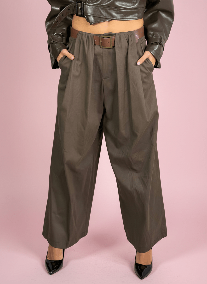 Empire Pants Marrone - Abbigliamento Jessica