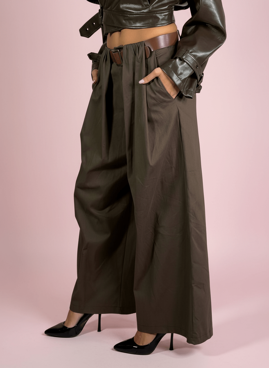 Empire Pants Marrone - Abbigliamento Jessica