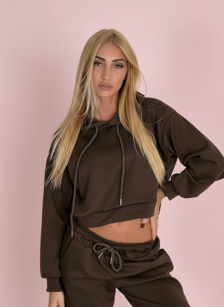 Felpa Wild Fatal Marrone - Abbigliamento Jessica