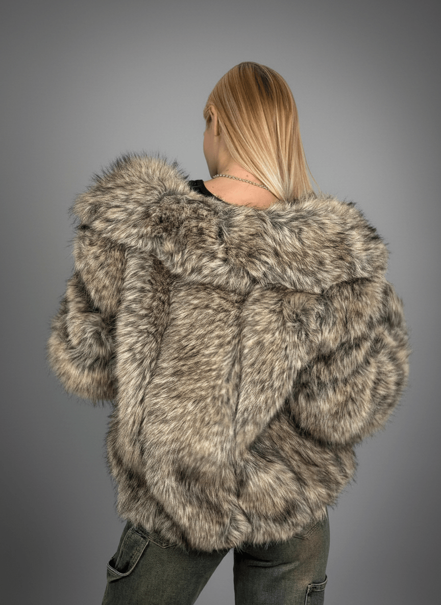 Giacca Eco - Fur Prestige Apricot - Abbigliamento Jessica