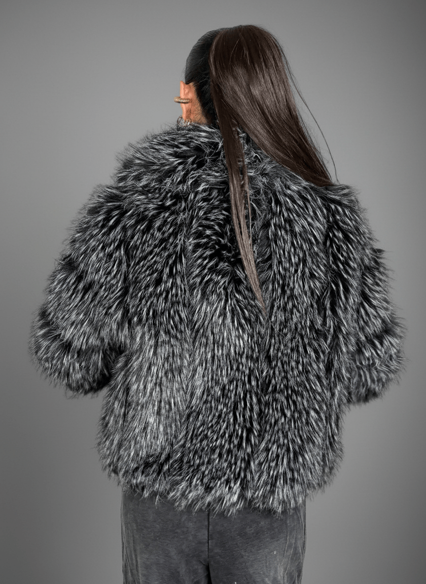Giacca Eco - Fur Prestige Nero - Abbigliamento Jessica