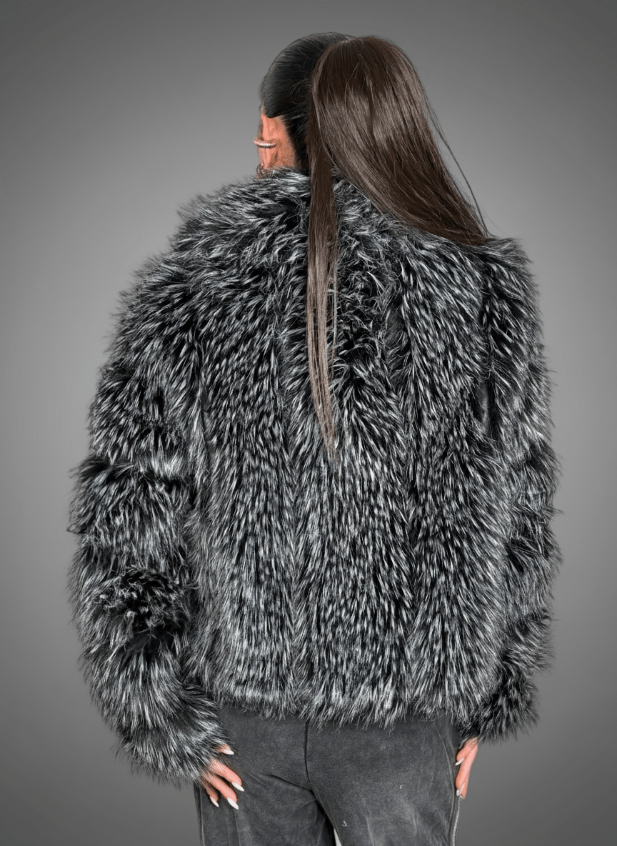 Giacca Eco - Fur Prestige Nero - Abbigliamento Jessica