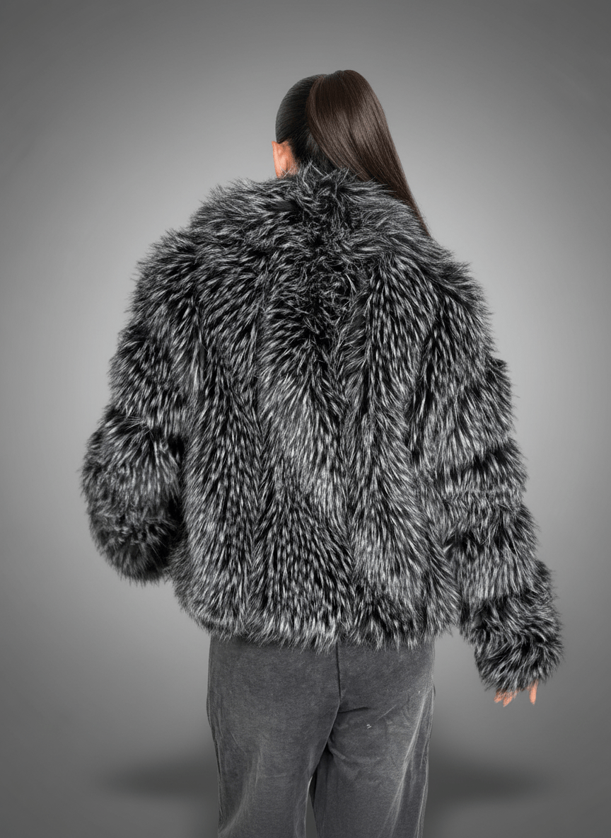 Giacca Eco - Fur Prestige Nero - Abbigliamento Jessica
