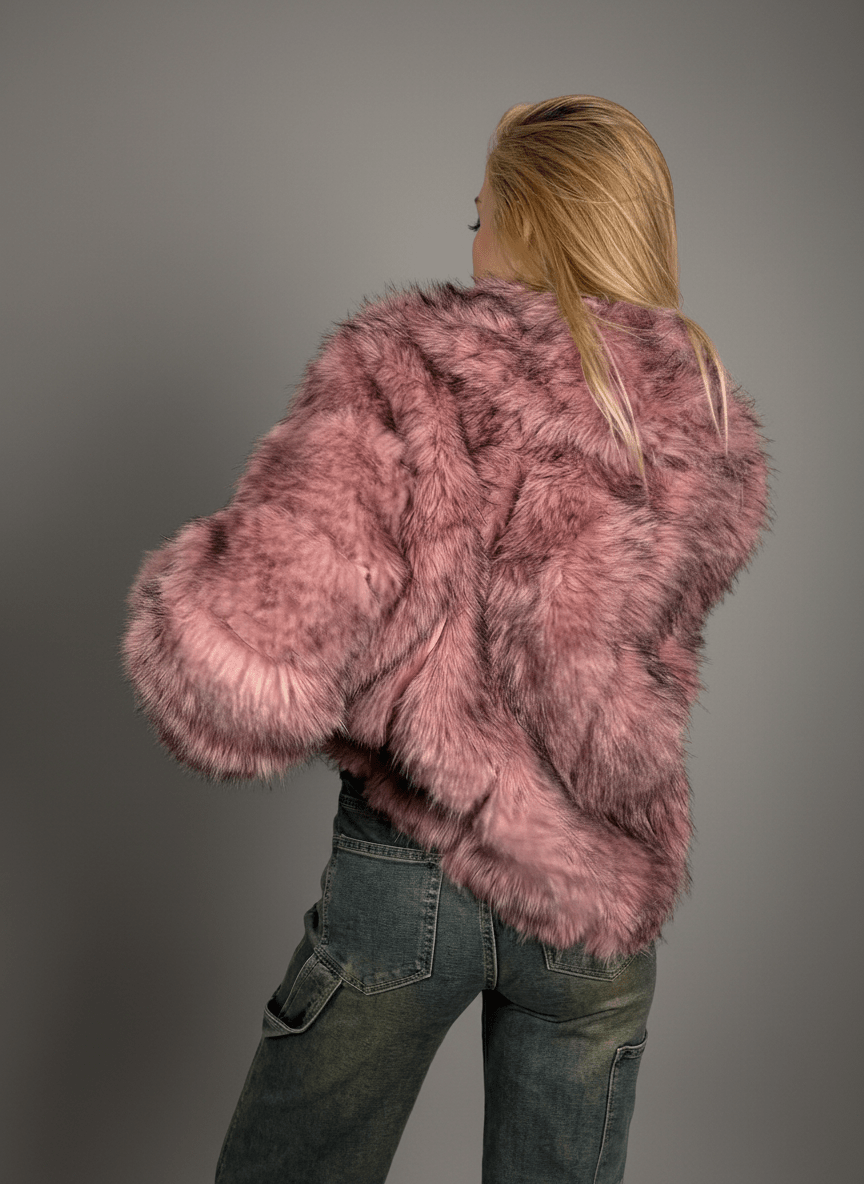 Giacca Eco - Fur Prestige Rosa - Abbigliamento Jessica