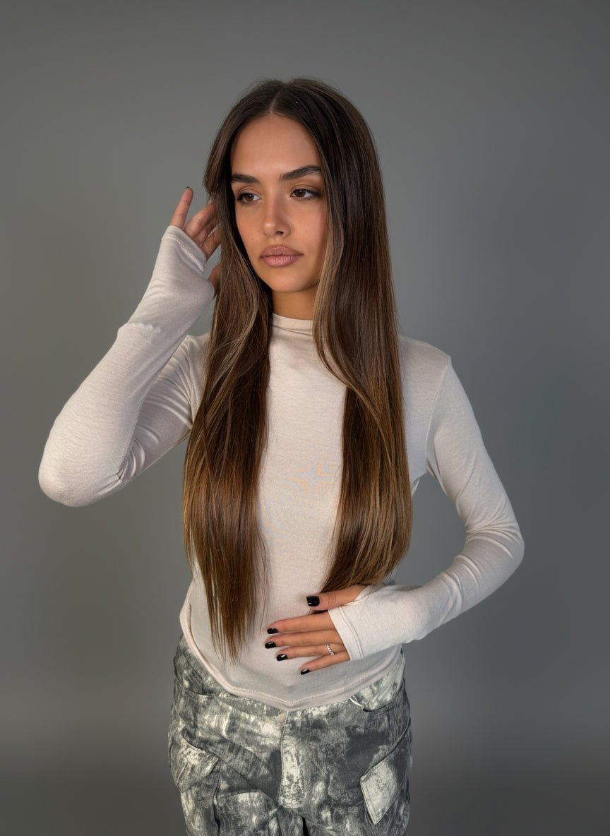 Maglia Crop Paris Con Manicotti - Abbigliamento Jessica