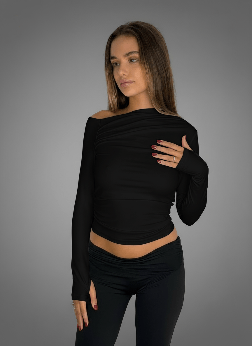 Maglia Kylie Nera - Abbigliamento Jessica
