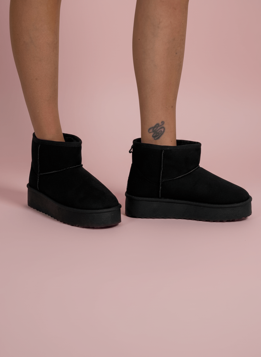 Stivaletto Cozy Platform Nero - Abbigliamento Jessica