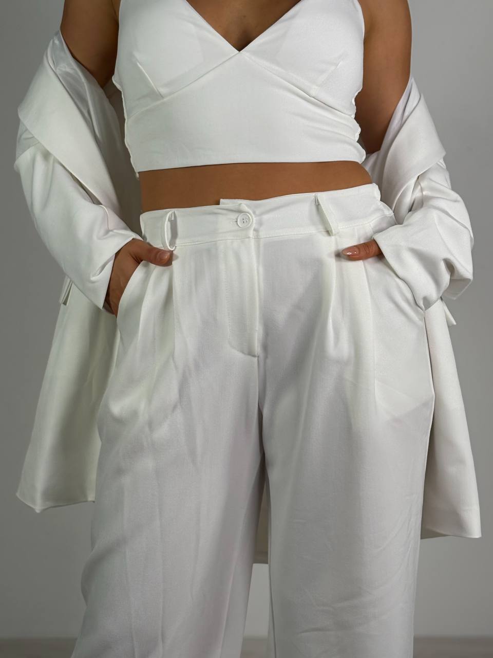 Tailleur Bianco 3 Pezzi - Abbigliamento Jessica