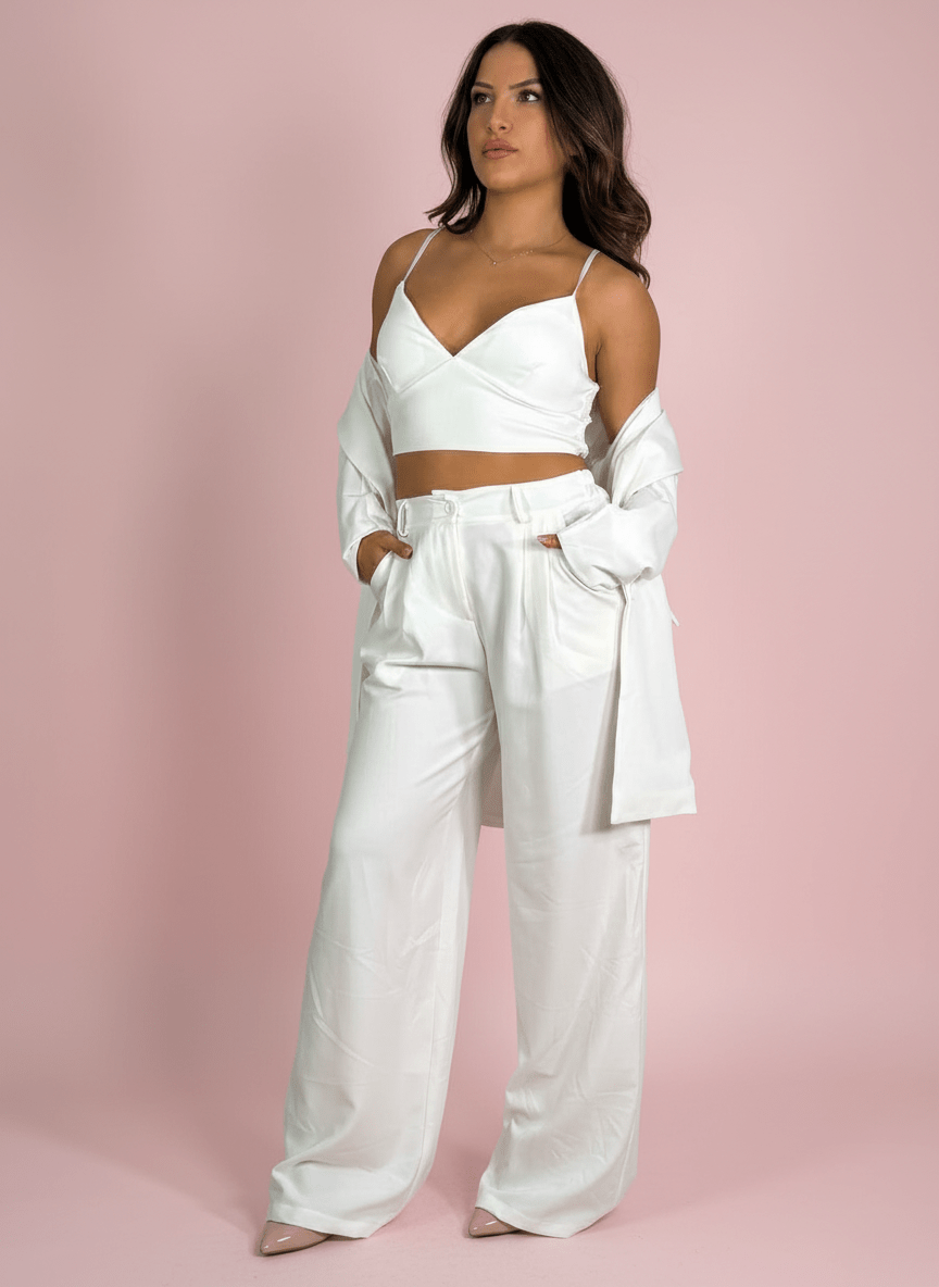 Tailleur Bianco 3 Pezzi - Abbigliamento Jessica
