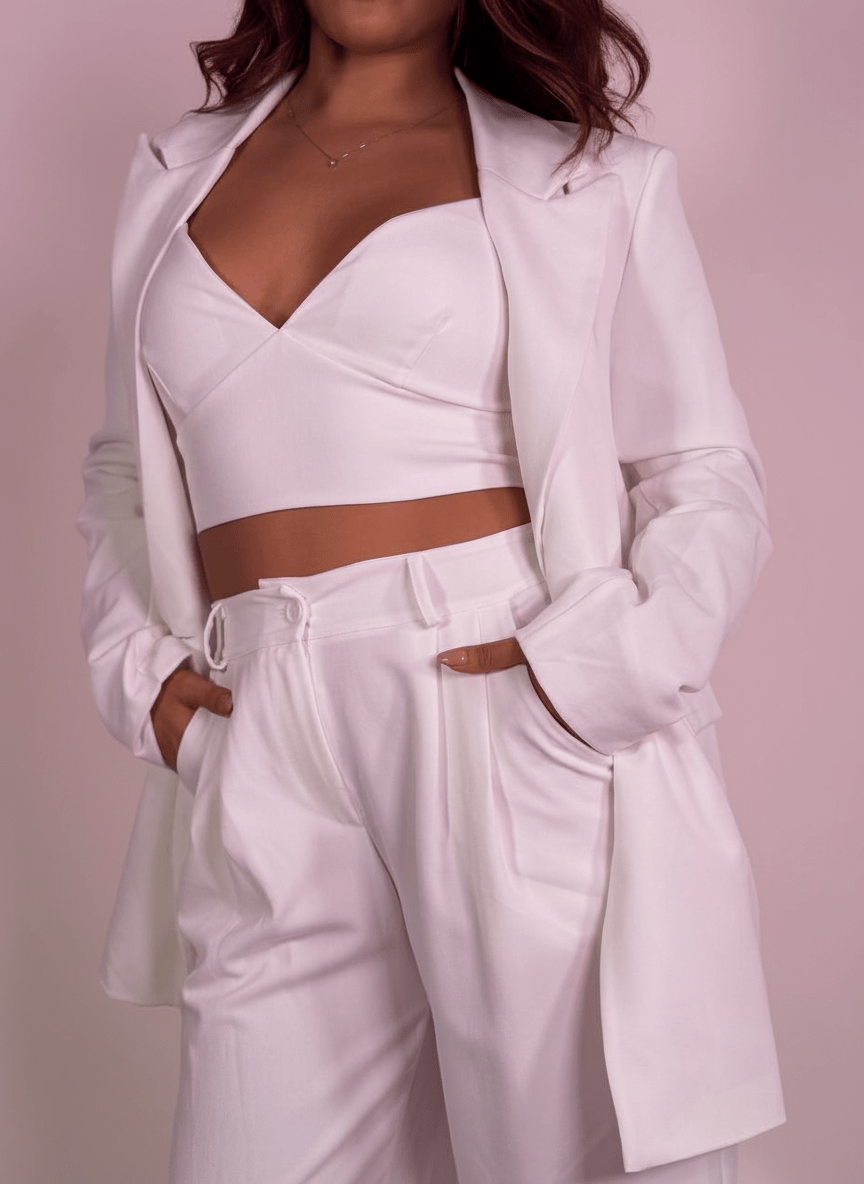 Tailleur Bianco 3 Pezzi - Abbigliamento Jessica