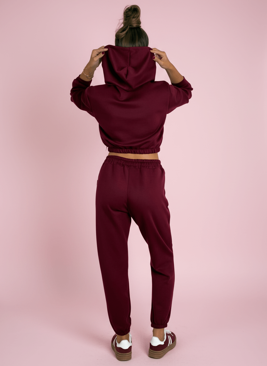 Urban Fit Pantalone Jogger Bordeux - Abbigliamento Jessica