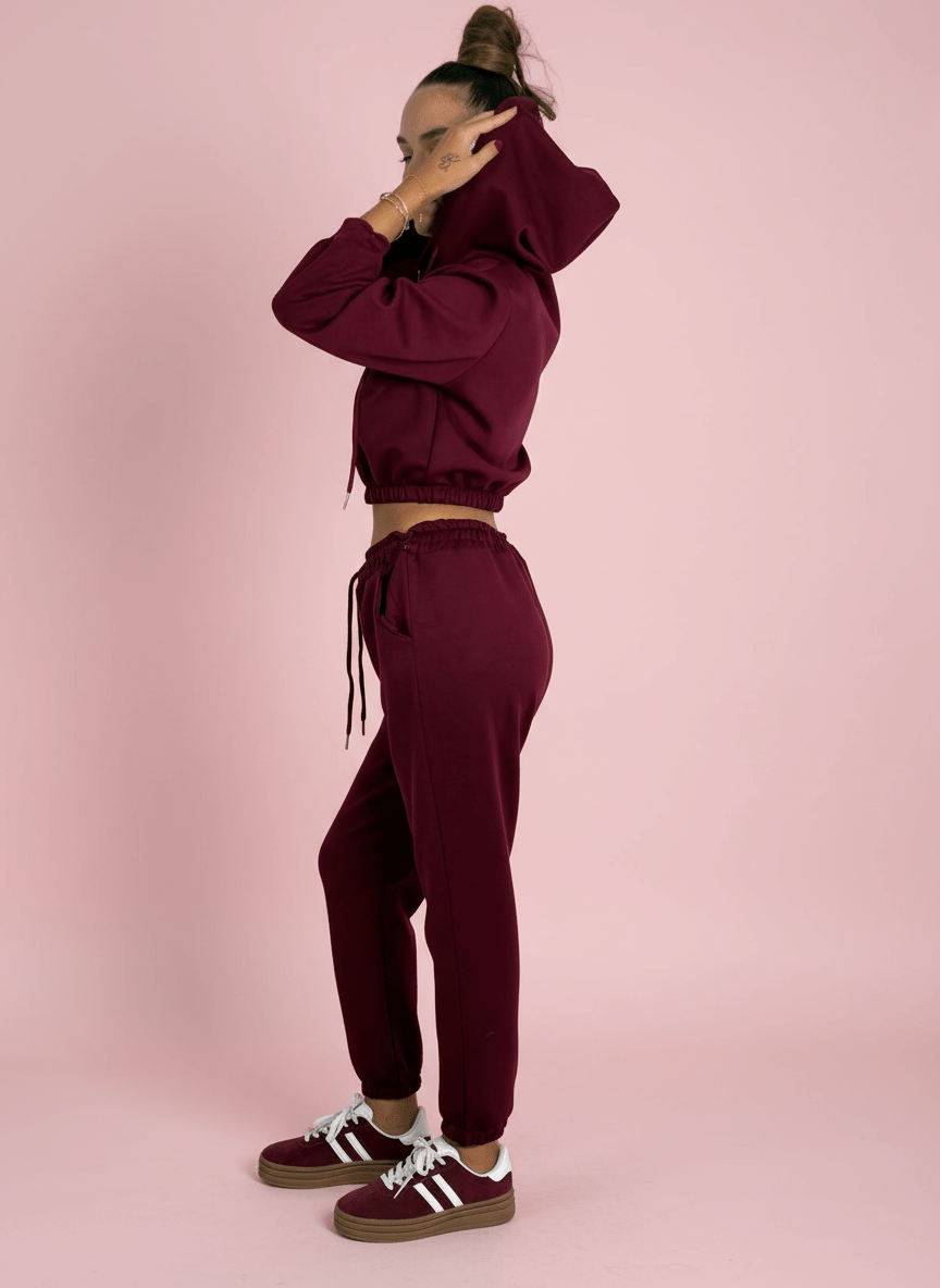 Urban Fit Pantalone Jogger Bordeux - Abbigliamento Jessica