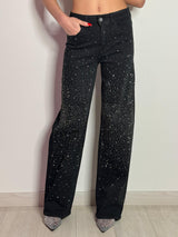 Jeans Elasticizzati con Dettagli Brillanti