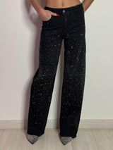 Jeans Elasticizzati con Dettagli Brillanti