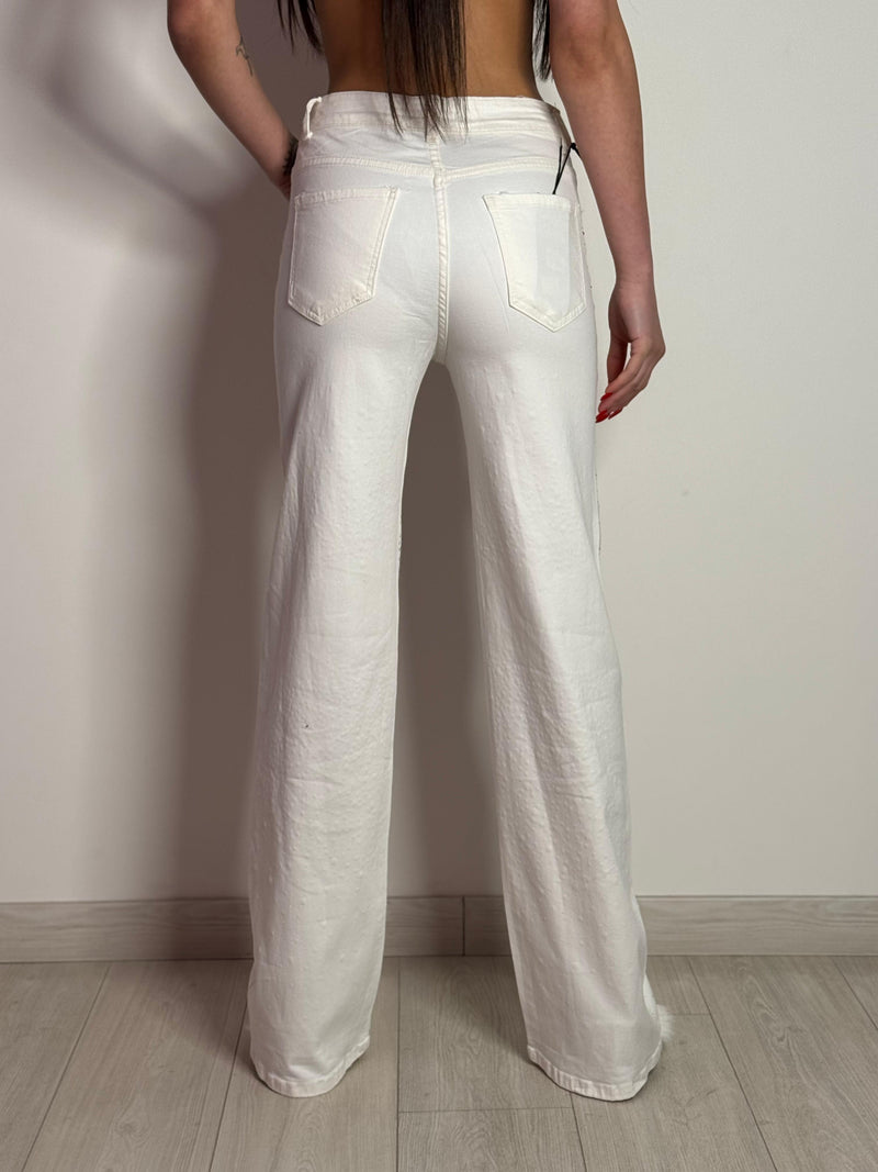 Jeans Elasticizzati con Dettagli Brillanti