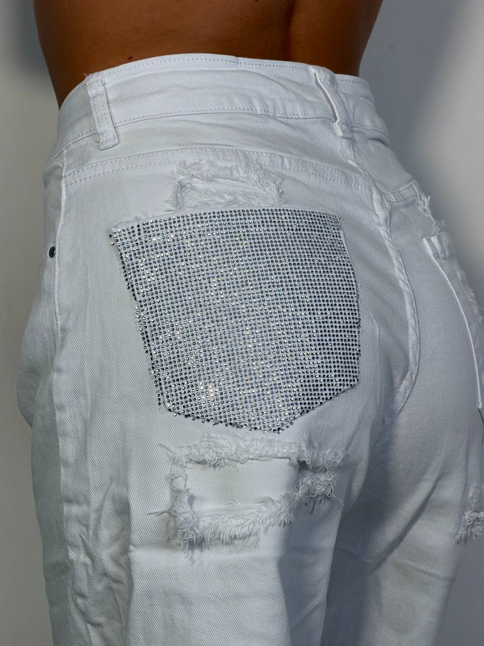 Bermuda Tasca Strass - Abbigliamento Jessica