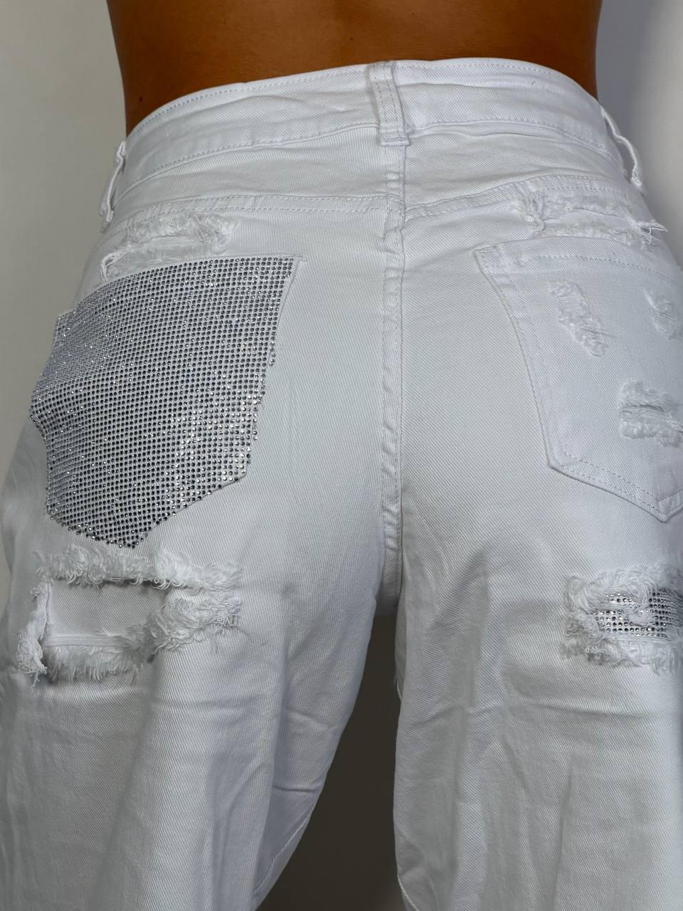Bermuda Tasca Strass - Abbigliamento Jessica