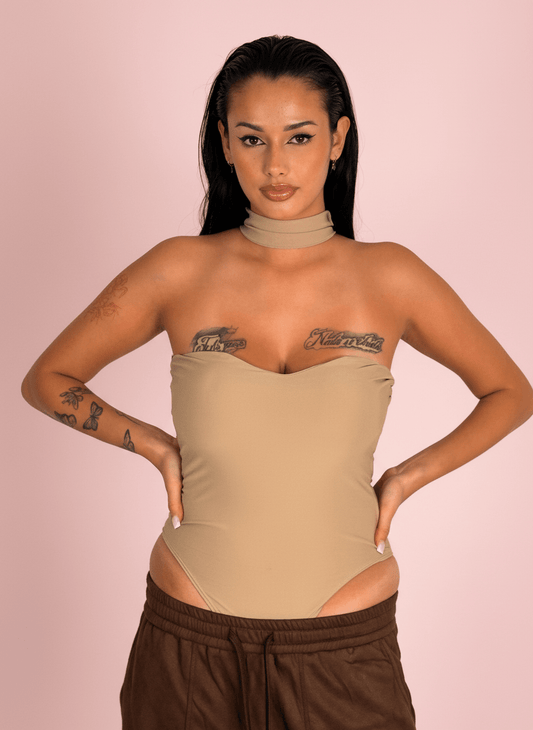 Body Choker Elegance Beige - Abbigliamento Jessica