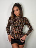 Body Velato Zebra - Abbigliamento Jessica