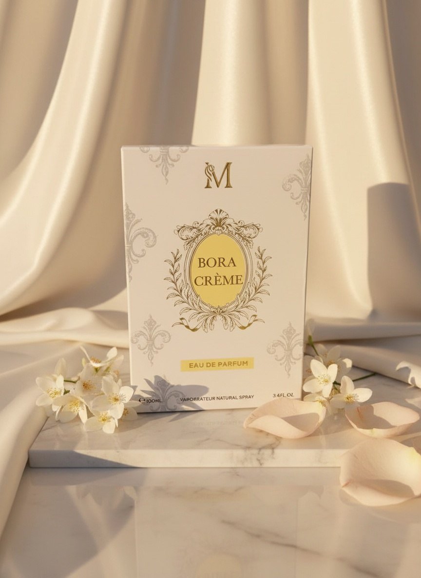 BORA CRÈME – Eau de Parfum Orientale Dolce & Sensuale | Vaniglia, Ambra e Fiori Bianchi | Scia Intensa e Avvolgente - Abbigliamento Jessica