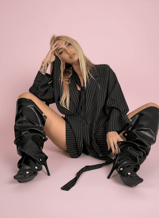 Bossy Chic Blazer Gessato - Abbigliamento Jessica