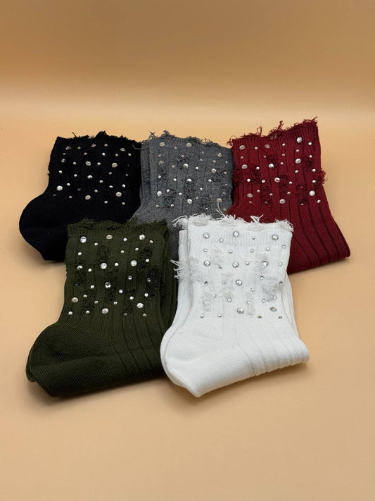 Calzini Strass Effetto Trendy - Abbigliamento Jessica