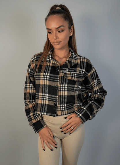 Camicia Chalet Crop A Quadri - Abbigliamento Jessica