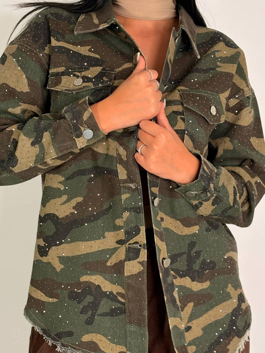 Camouflage Strass Jacket - Abbigliamento Jessica