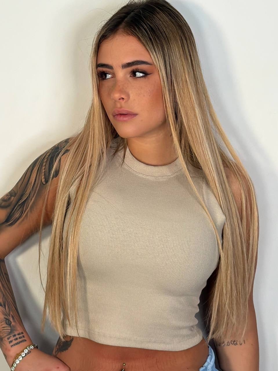 Canotta Basic Crop - Abbigliamento Jessica