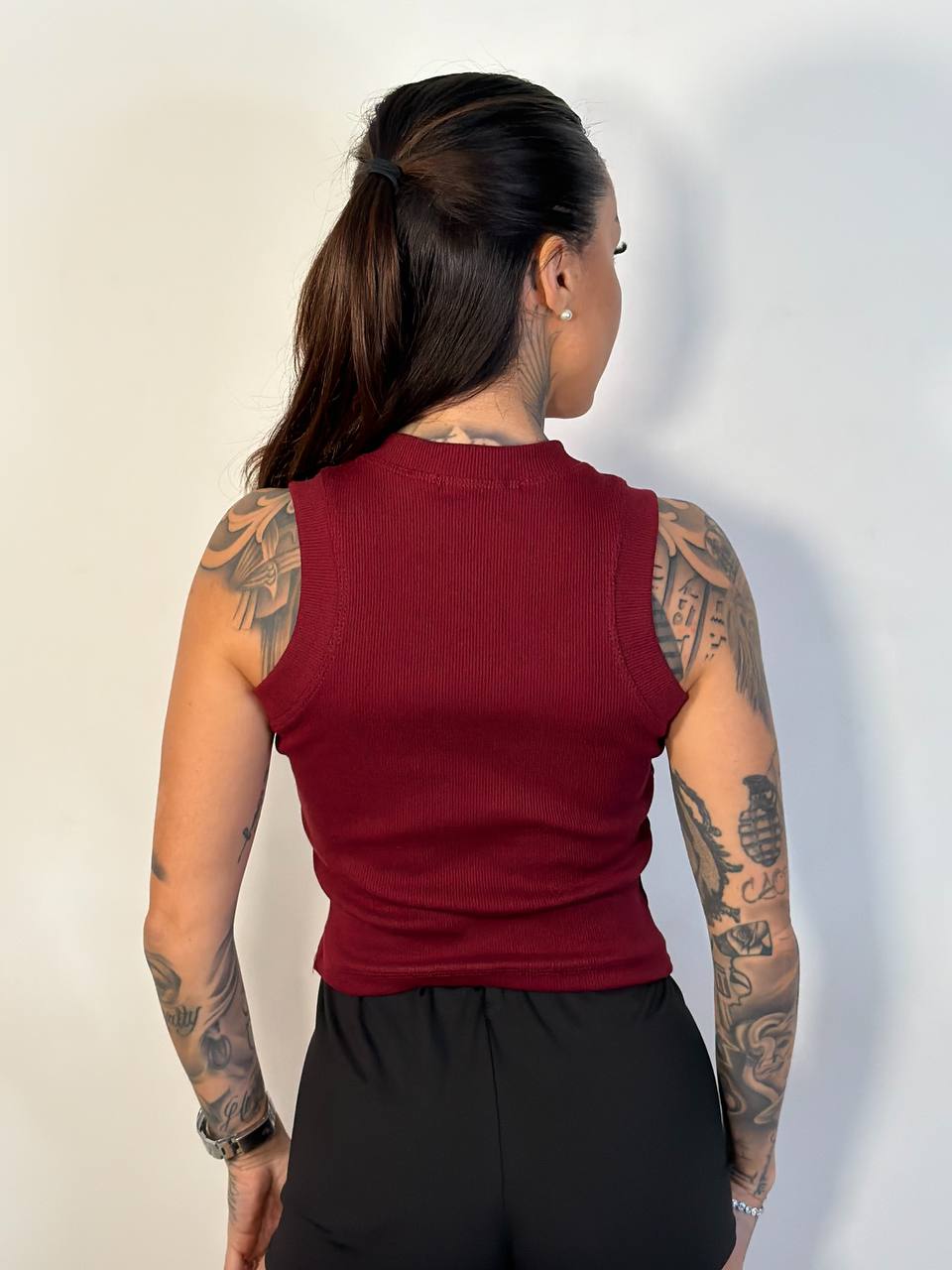Canotta Basic Crop - Abbigliamento Jessica