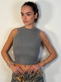 Canotta Basic Crop - Abbigliamento Jessica