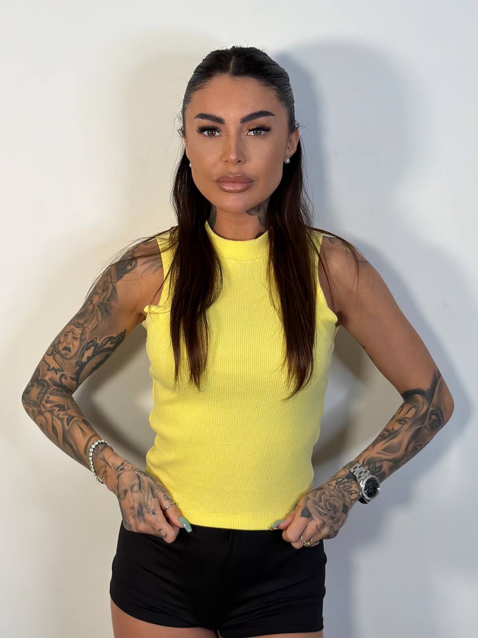 Canotta Basic Crop - Abbigliamento Jessica