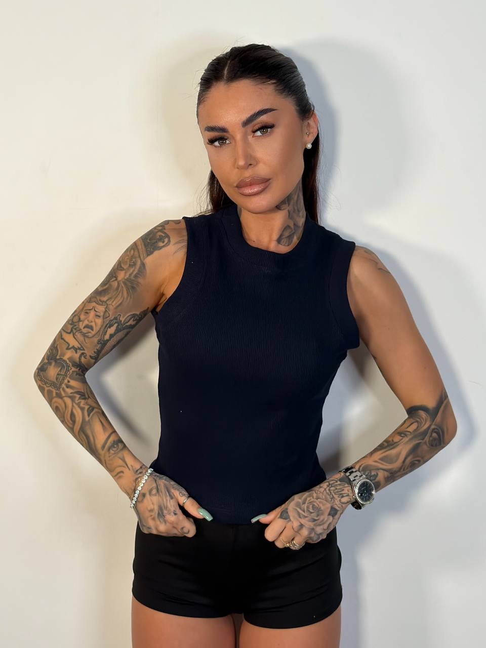 Canotta Basic Crop - Abbigliamento Jessica