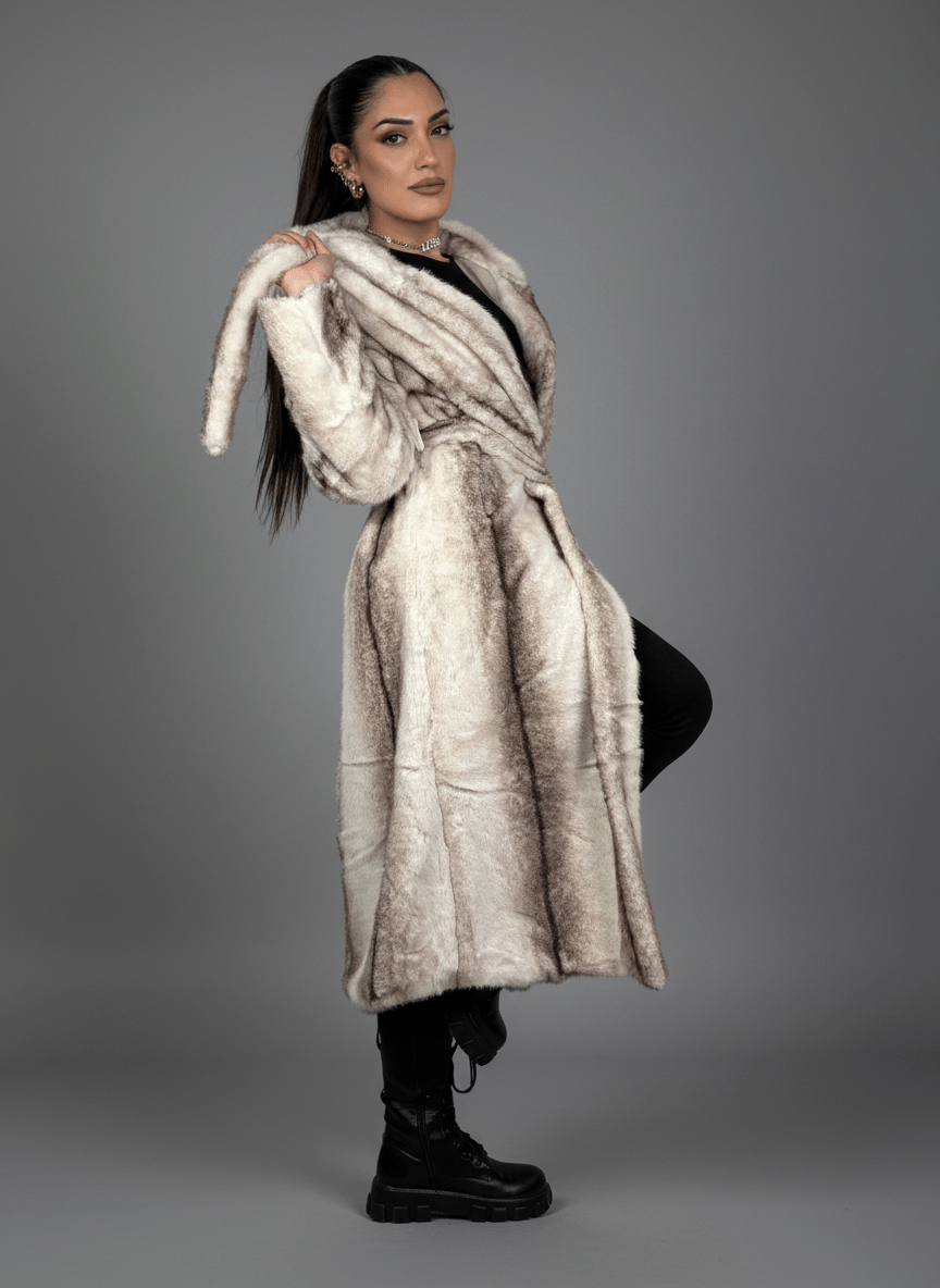 Cappotto Eco - Fur Élégance Bianco - Abbigliamento Jessica