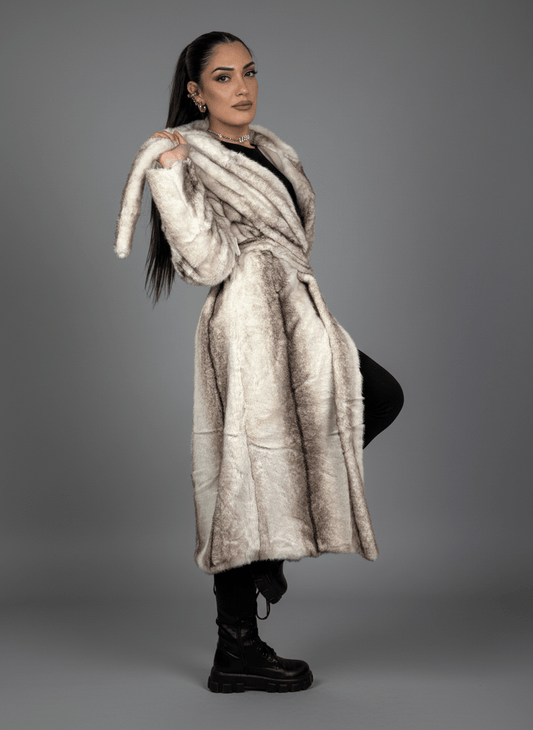 Cappotto Eco - Fur Élégance Bianco - Abbigliamento Jessica