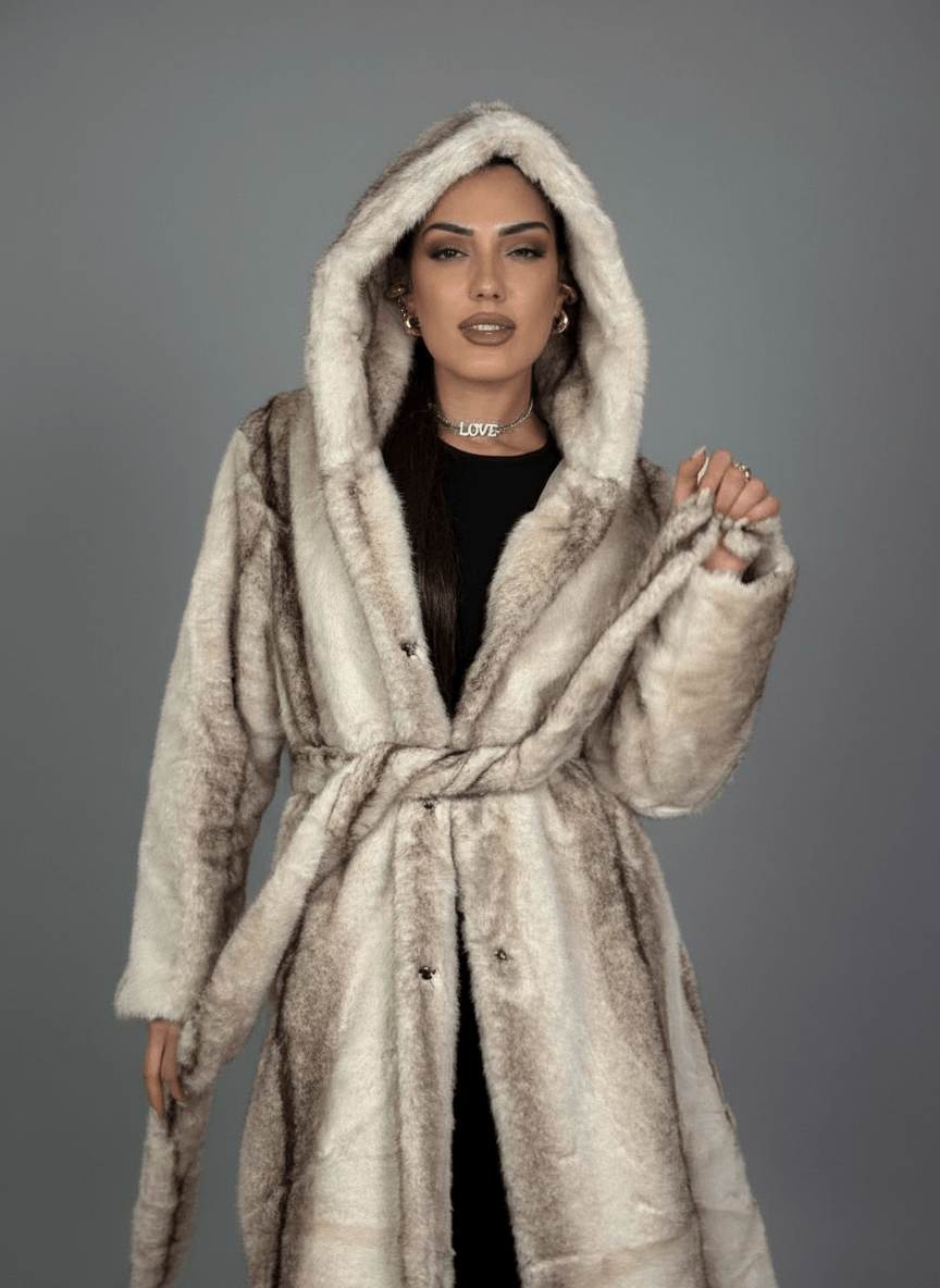 Cappotto Eco - Fur Élégance Bianco - Abbigliamento Jessica
