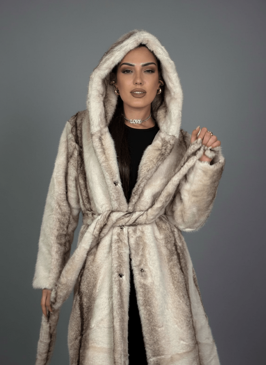 Cappotto Eco - Fur Élégance Bianco - Abbigliamento Jessica
