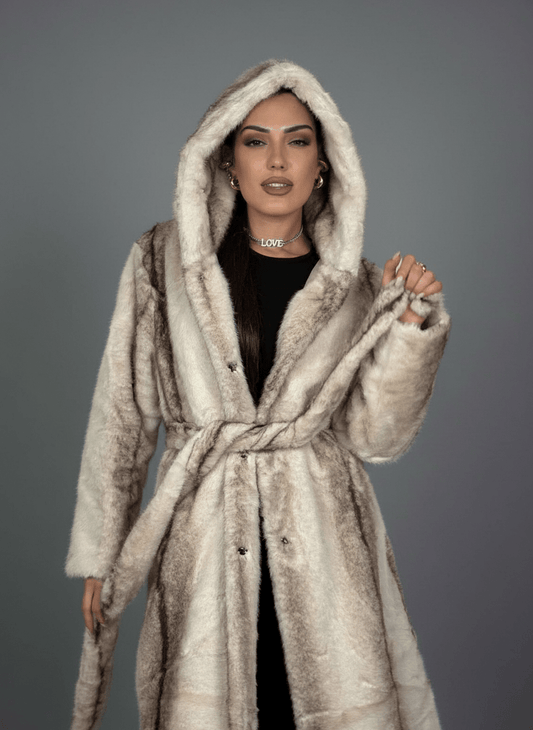 Cappotto Eco - Fur Élégance Bianco - Abbigliamento Jessica