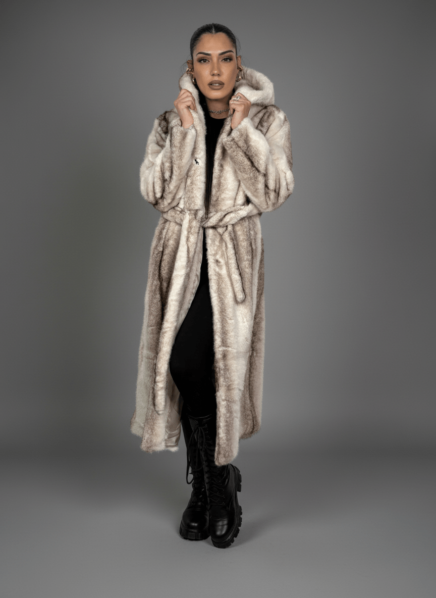 Cappotto Eco - Fur Élégance Bianco - Abbigliamento Jessica