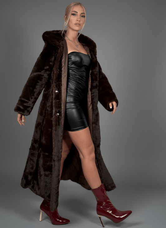 Cappotto Eco - Fur Élégance Brown - Abbigliamento Jessica