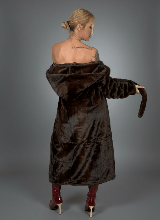 Cappotto Eco - Fur Élégance Brown - Abbigliamento Jessica