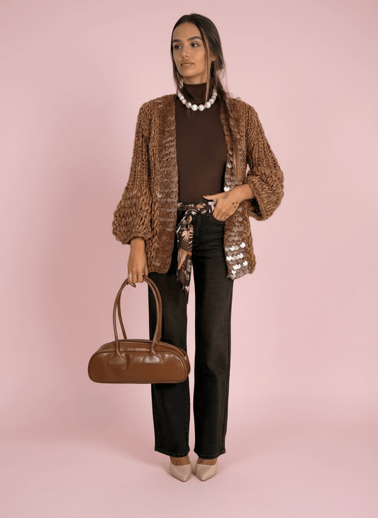 Cardigan Con Paillettes - Abbigliamento Jessica