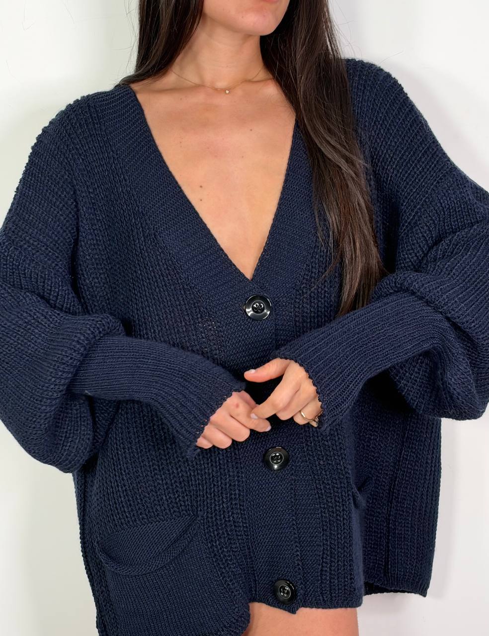 Cardigan Patti Blu, taglia unica